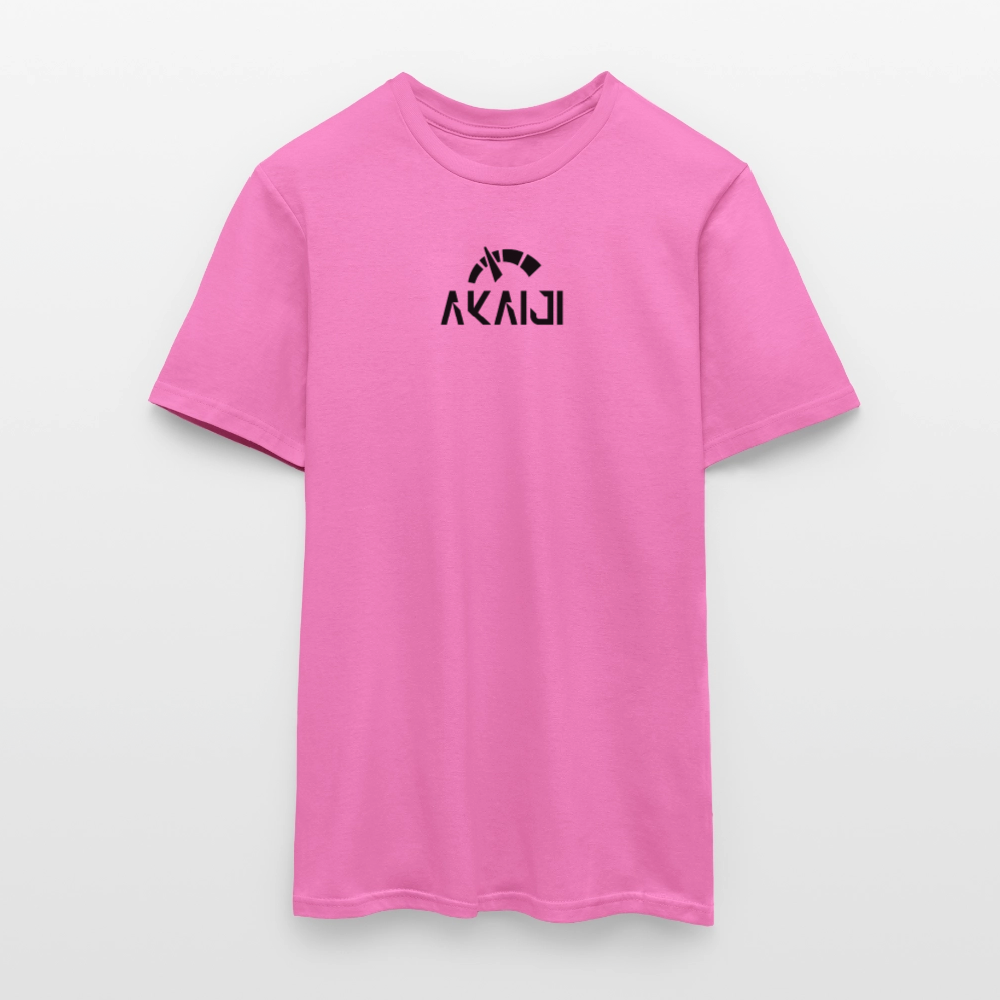 T-SHIRT HOMME AKAIJI LOGO NOIR - rose
