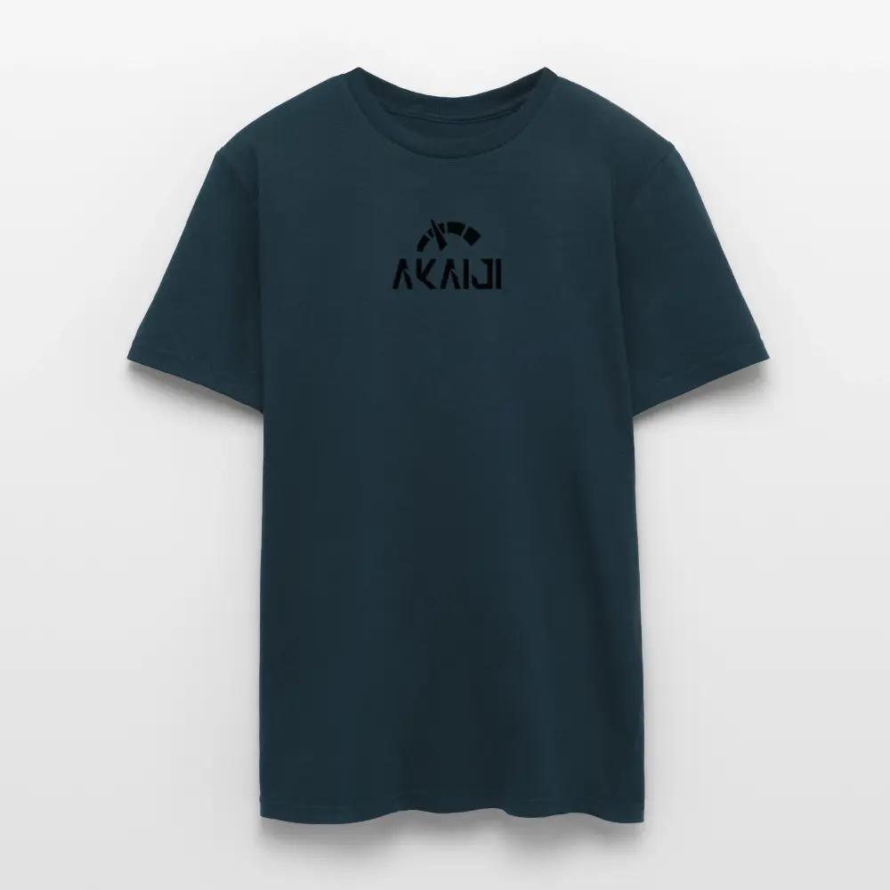 T-SHIRT HOMME AKAIJI LOGO NOIR - marine