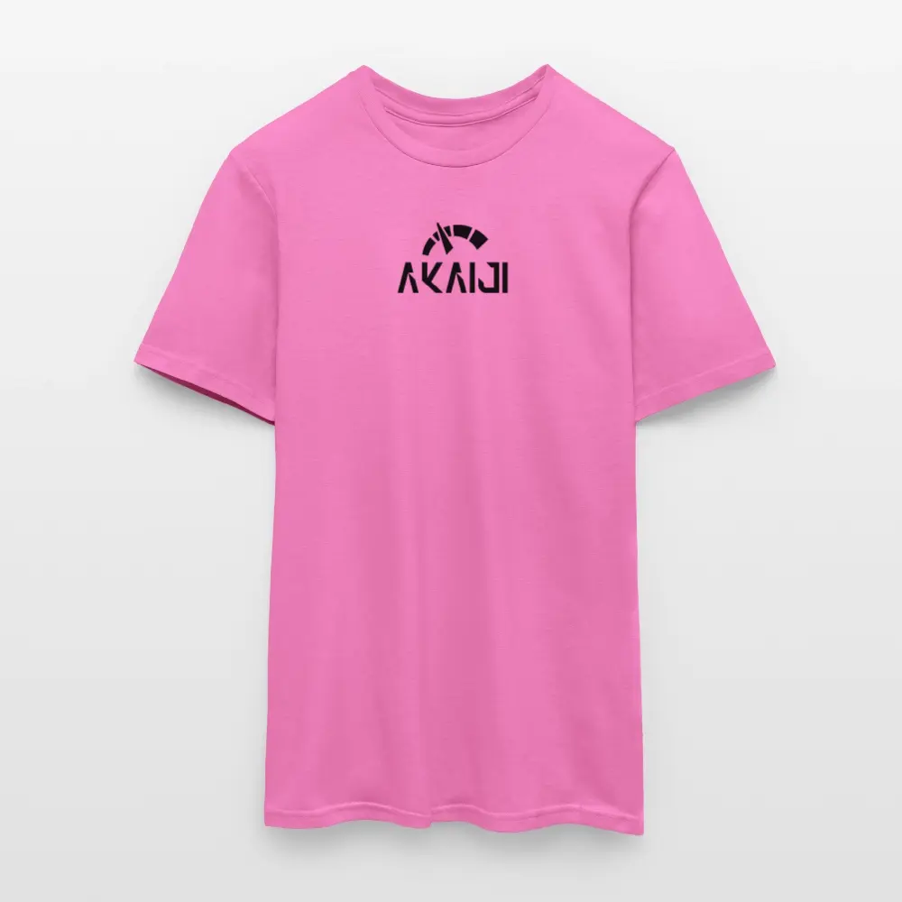 T-SHIRT HOMME AKAIJI LOGO NOIR - rose