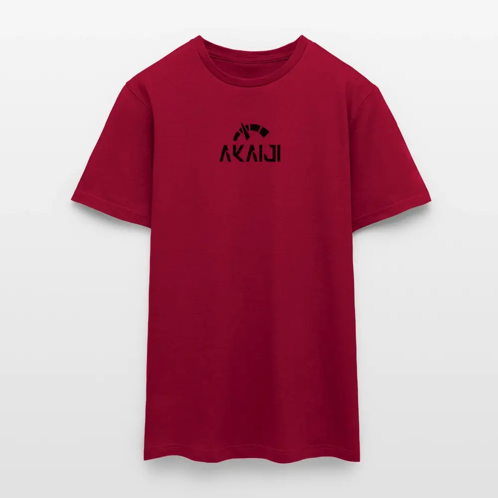 T-SHIRT HOMME AKAIJI LOGO NOIR - rouge brique