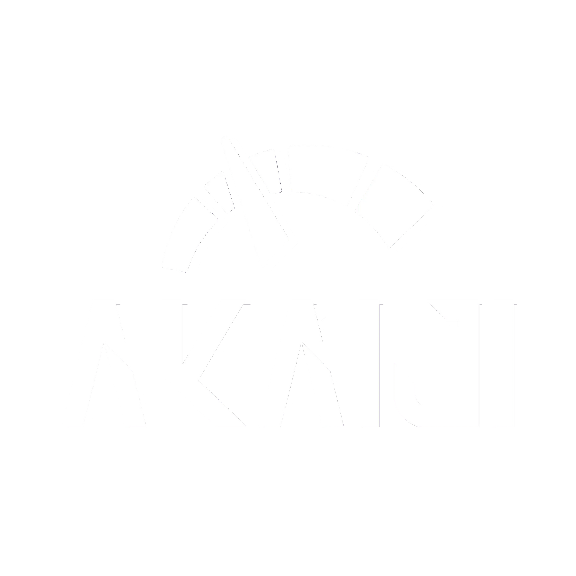 STICKER BLANC ROND OFFICIEL AKAJI - Akaiji Shop